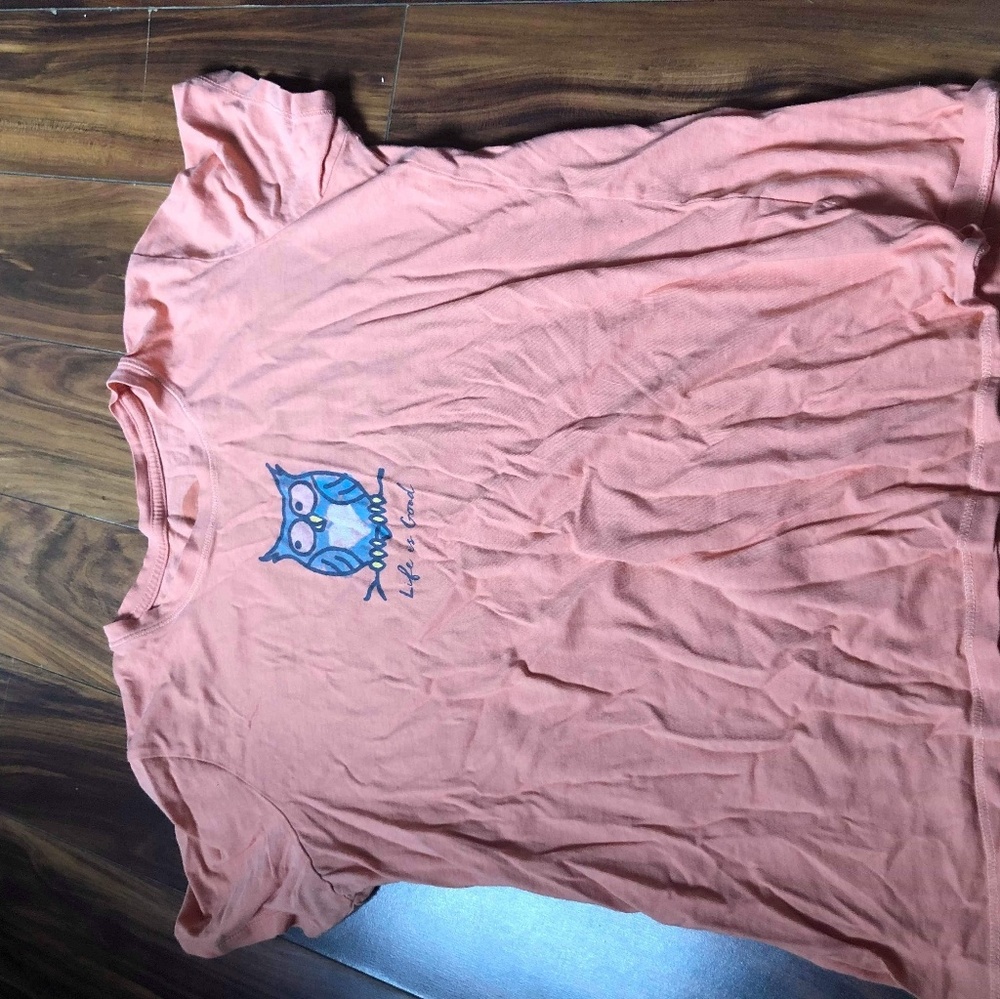 Life is Good Owl Shirt